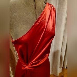 RED evening jumpsuit by Zara